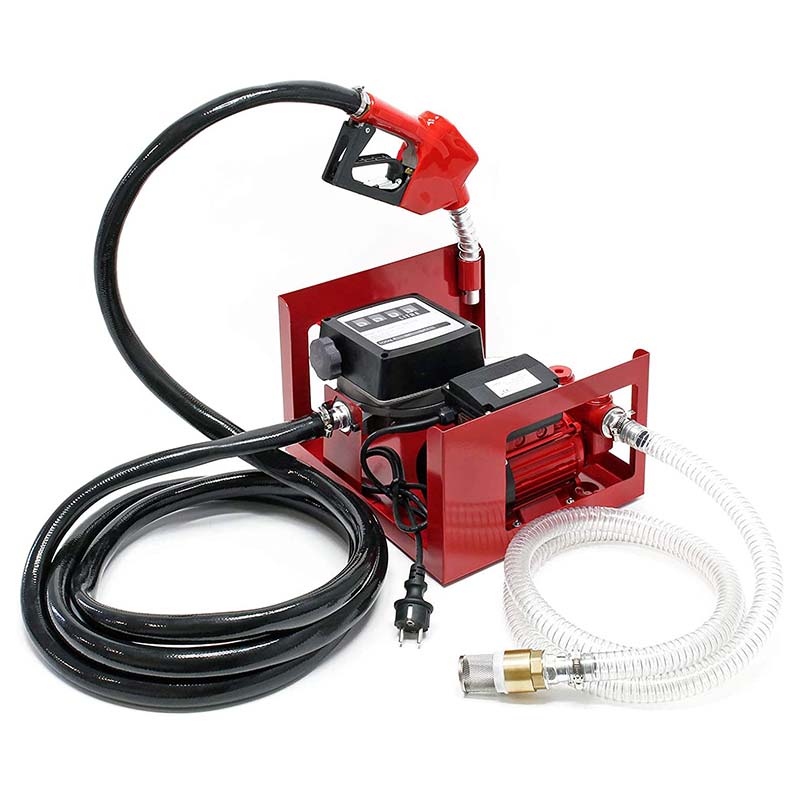 Pam Pemindahan Diesel Minyak Elektrik Sendiri Dengan Meter Aliran 4 Digit